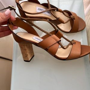 NEW Jimmy Choo Margo 80mm Crisscross Heel Sandals